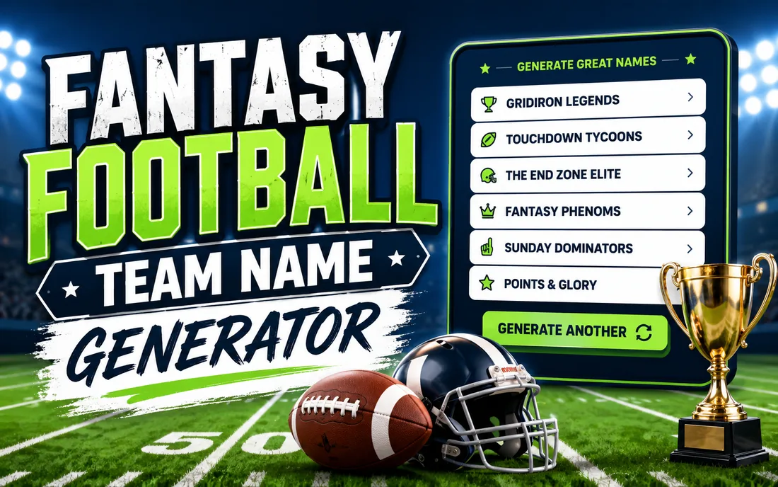 Fantasy Football Team Name Generator illustration 1