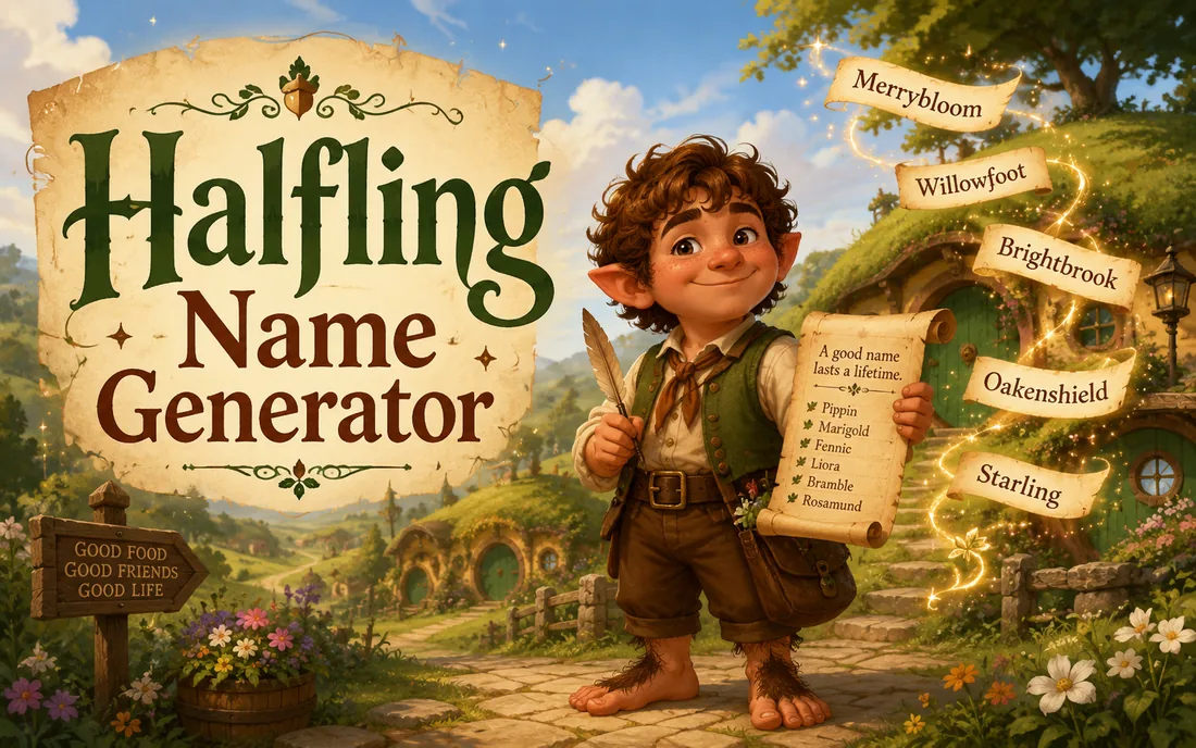 Halfling Name Generator illustration 1