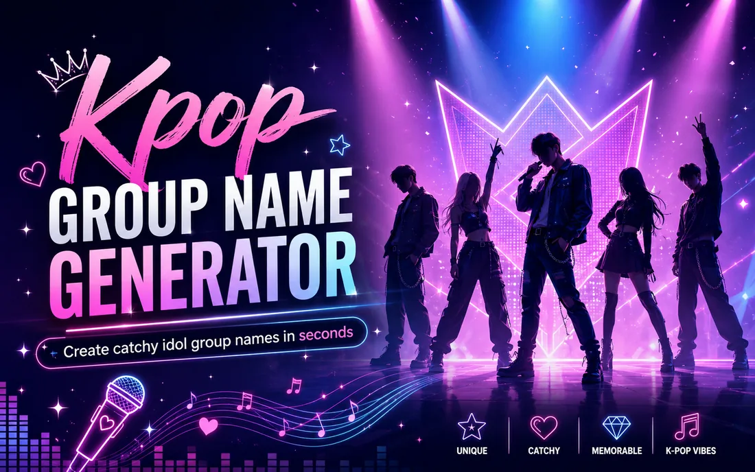 Kpop Group Name Generator illustration 1