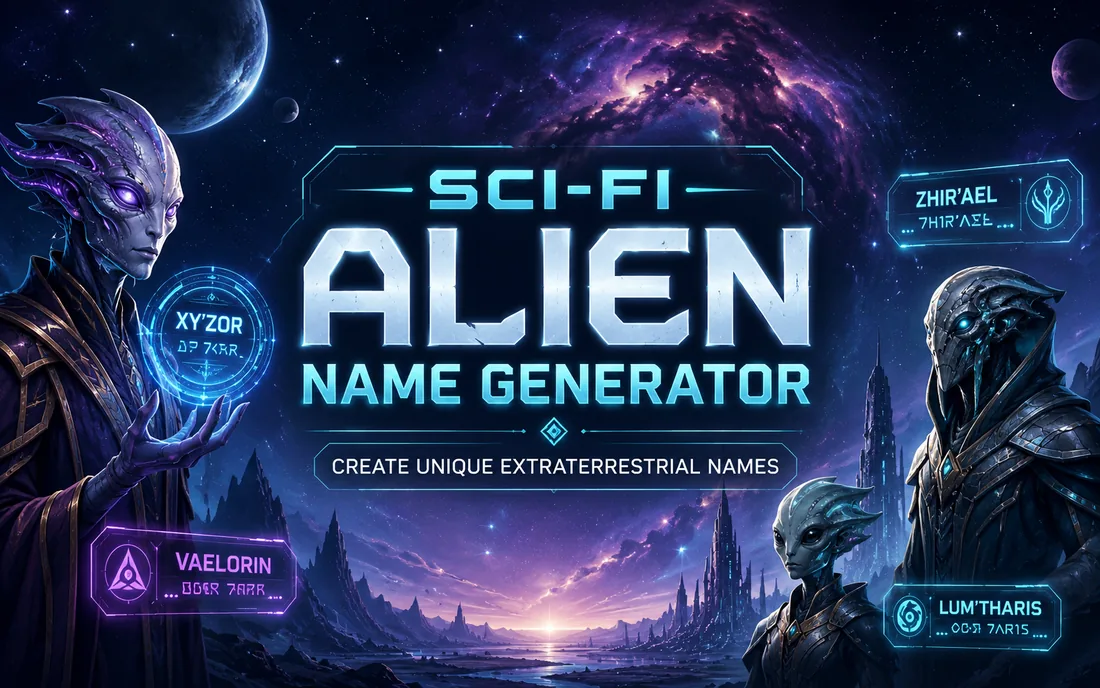 Sci Fi Alien Name Generator illustration 1