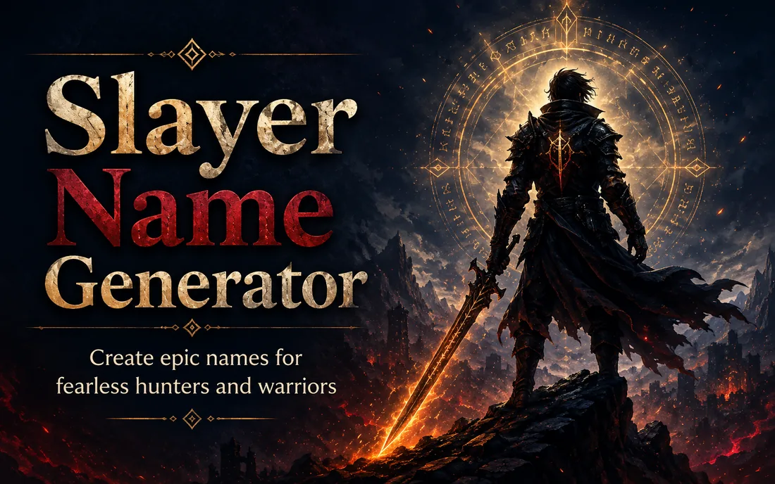 Slayer Name Generator illustration 1