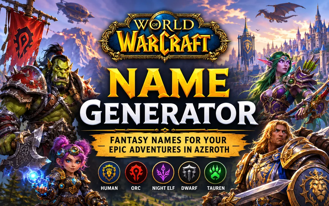 World Of Warcraft Name Generator illustration 1